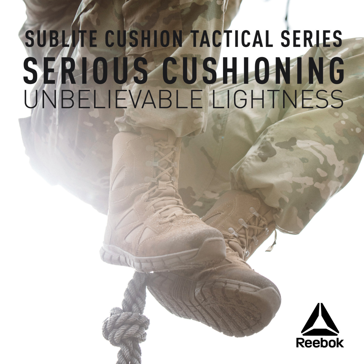 Reebok Sublite Cushion 8" Side-Zip Composite-Toe Military Boots
