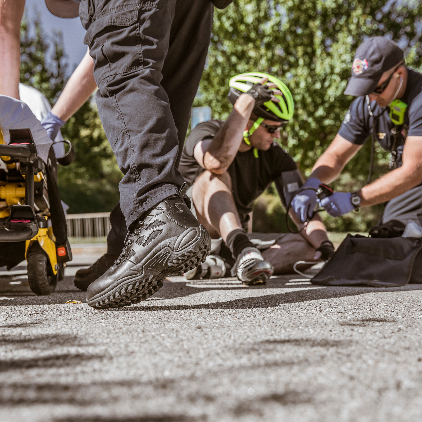 Reebok Rapid Response 6" Stealth Side-Zip Tactical Boots