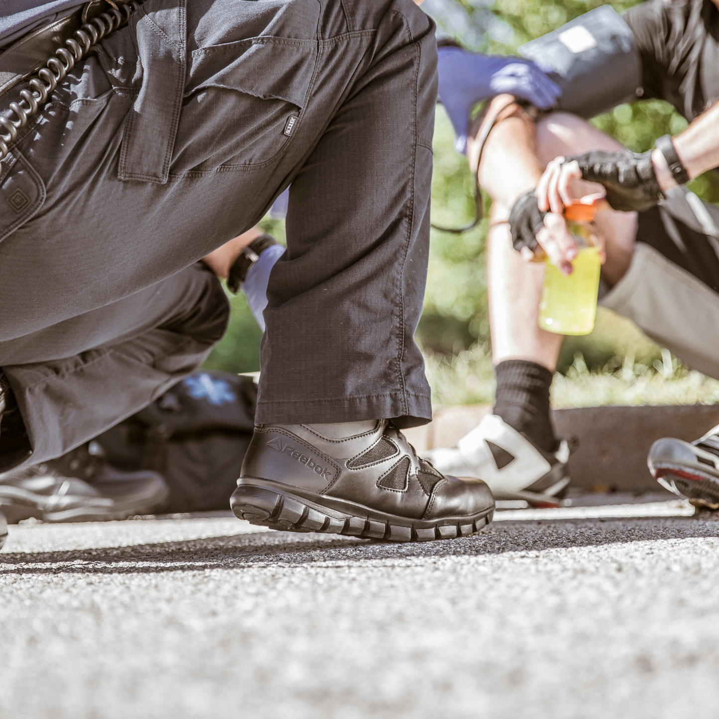 Reebok Sublite Cushion 8" Side Zip EH Tactical Boots