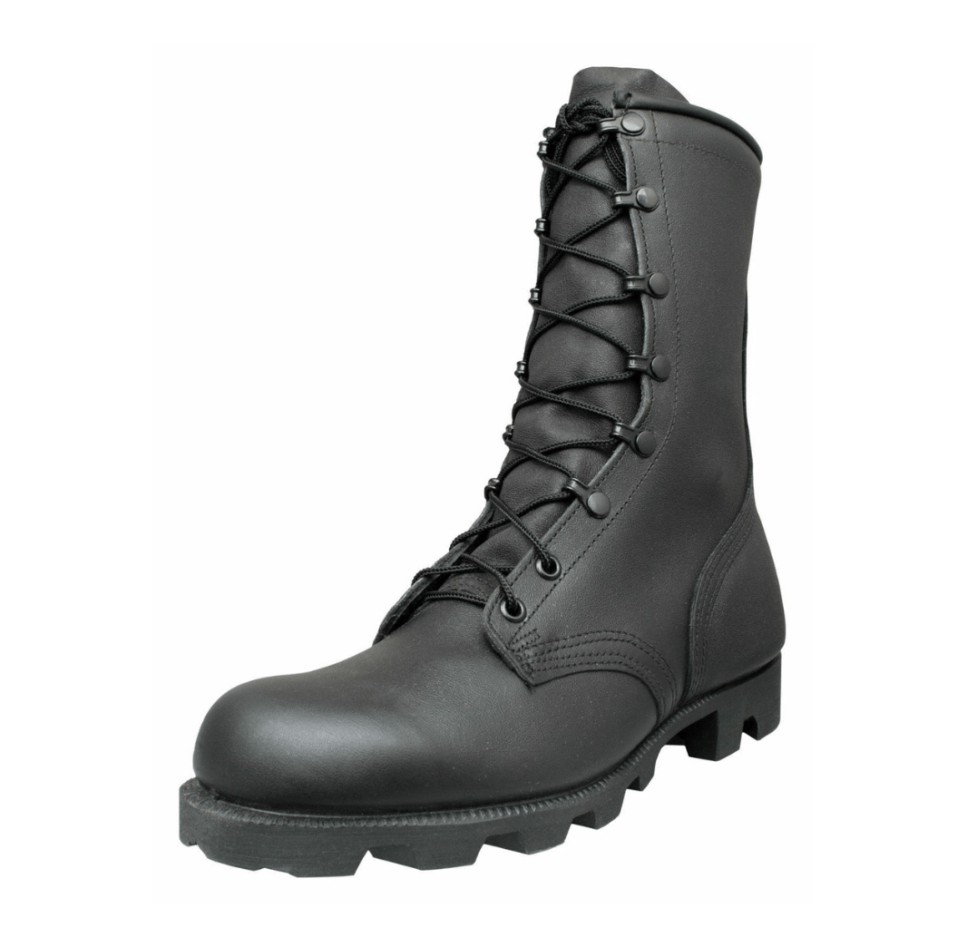 MCRAE 10" All - Leather Combat Panama Boots - CombatFootwear.com