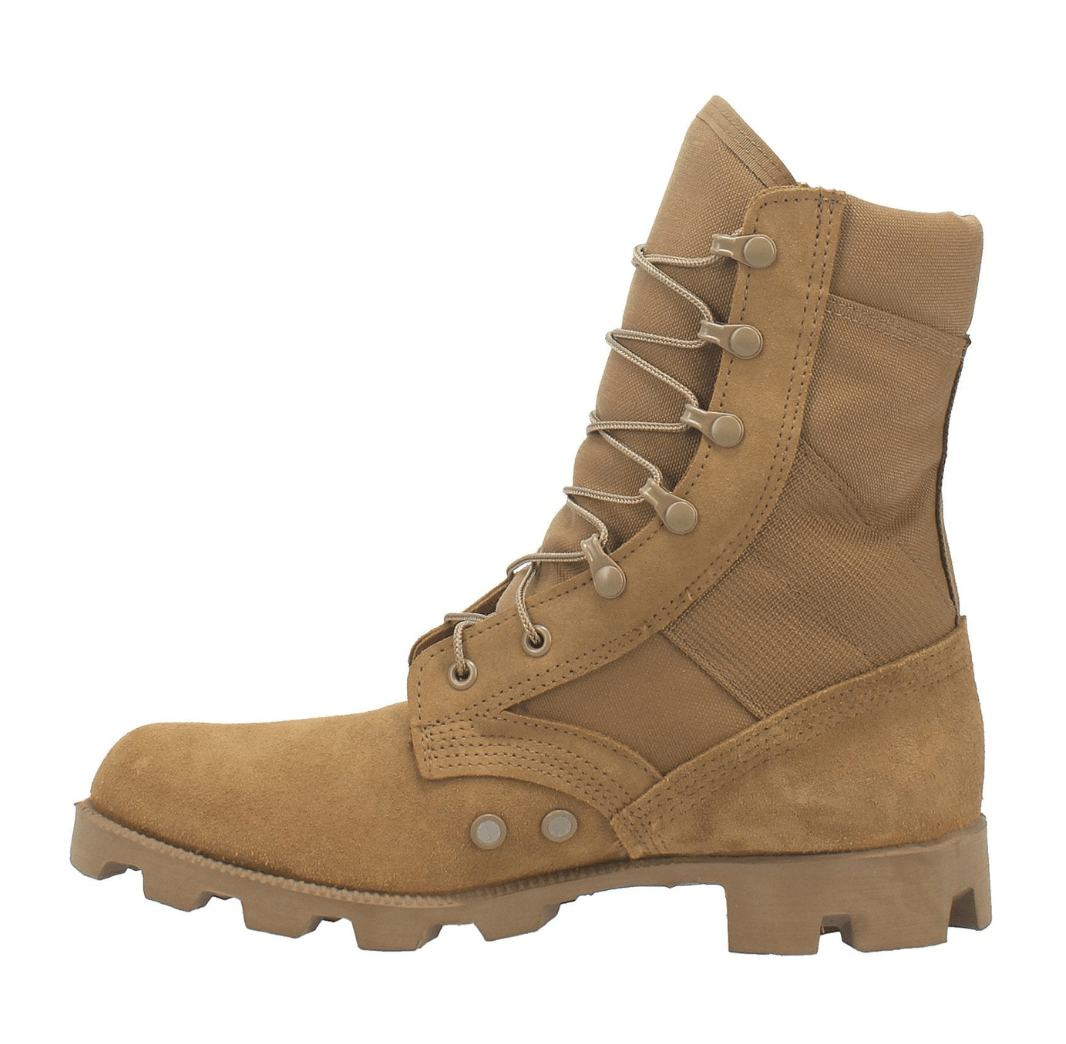 MCRAE 8" Hot Weather Coyote Leather Panama Boots - CombatFootwear.com