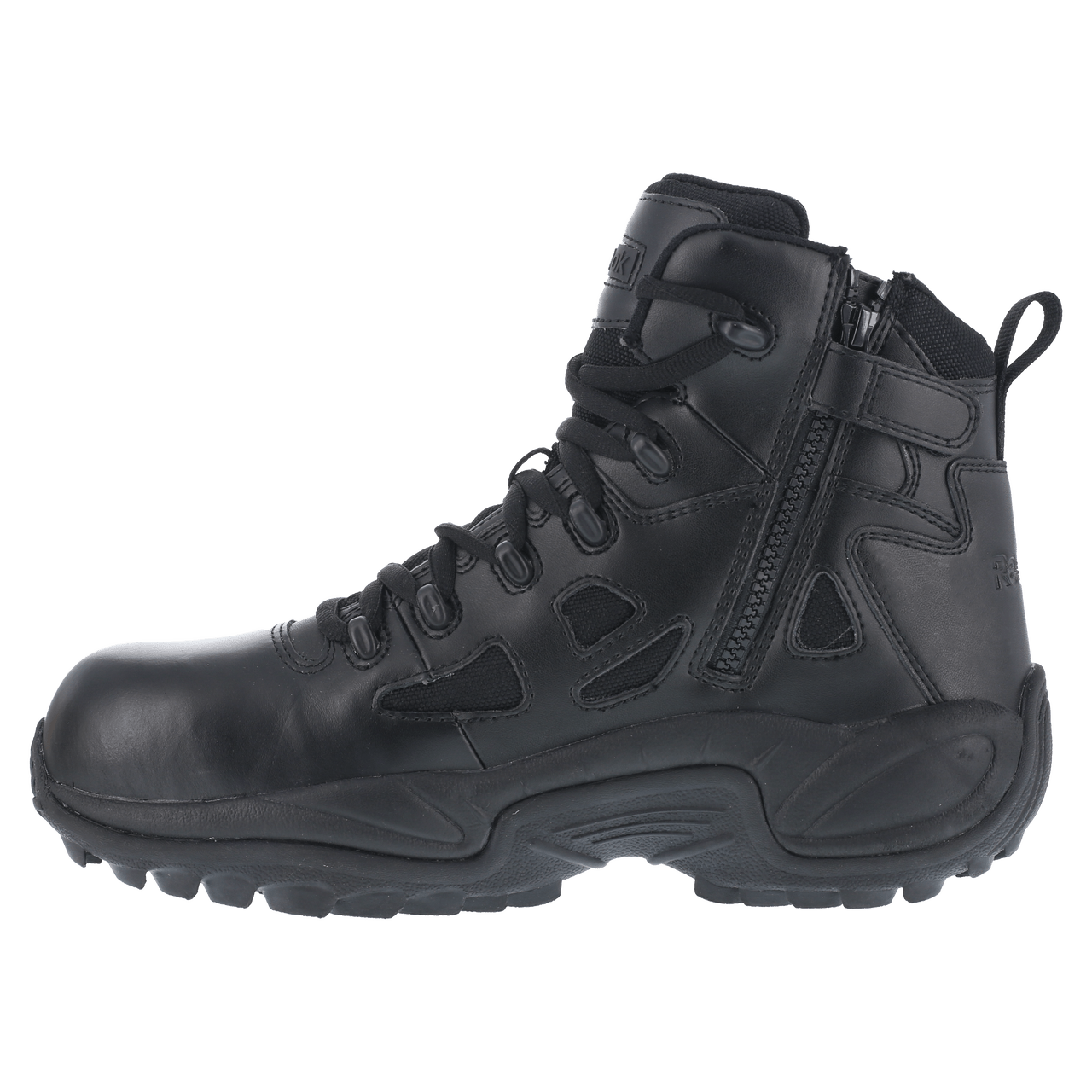 Reebok Rapid Response 6" Stealth Boots with Side Zipper - RB8674 - CombatFootwear.com