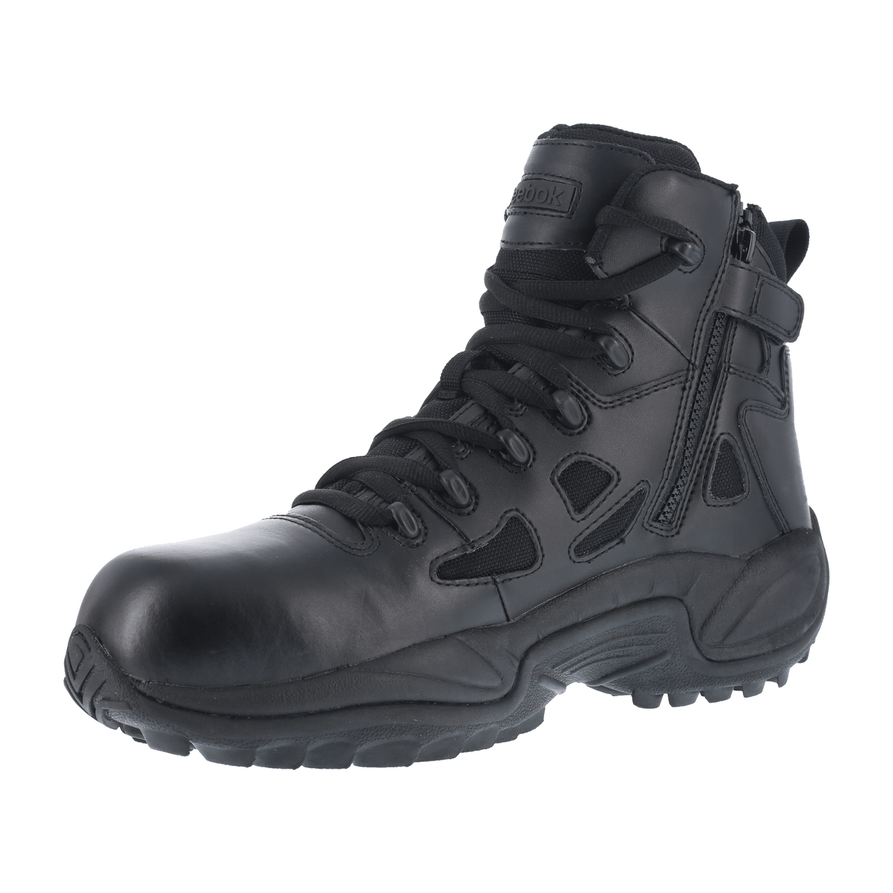 Reebok Rapid Response 6" Stealth Boots with Side Zipper - RB8674 - CombatFootwear.com