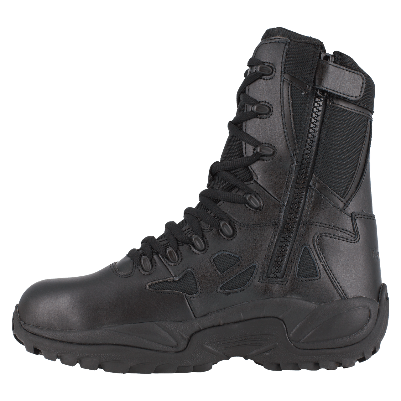 Reebok Rapid Response 8" Stealth Boots with Side Zipper - RB874 - CombatFootwear.com