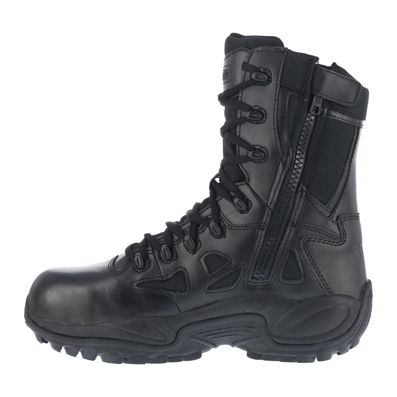 Reebok Rapid Response 8" Stealth Boots with Side Zipper - RB8874 - CombatFootwear.com