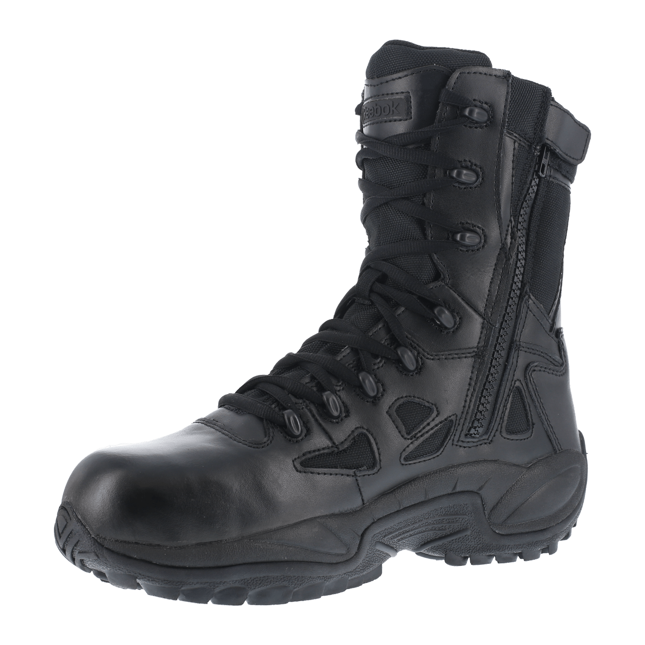 Reebok Rapid Response 8" Stealth Boots with Side Zipper - RB8874 - CombatFootwear.com