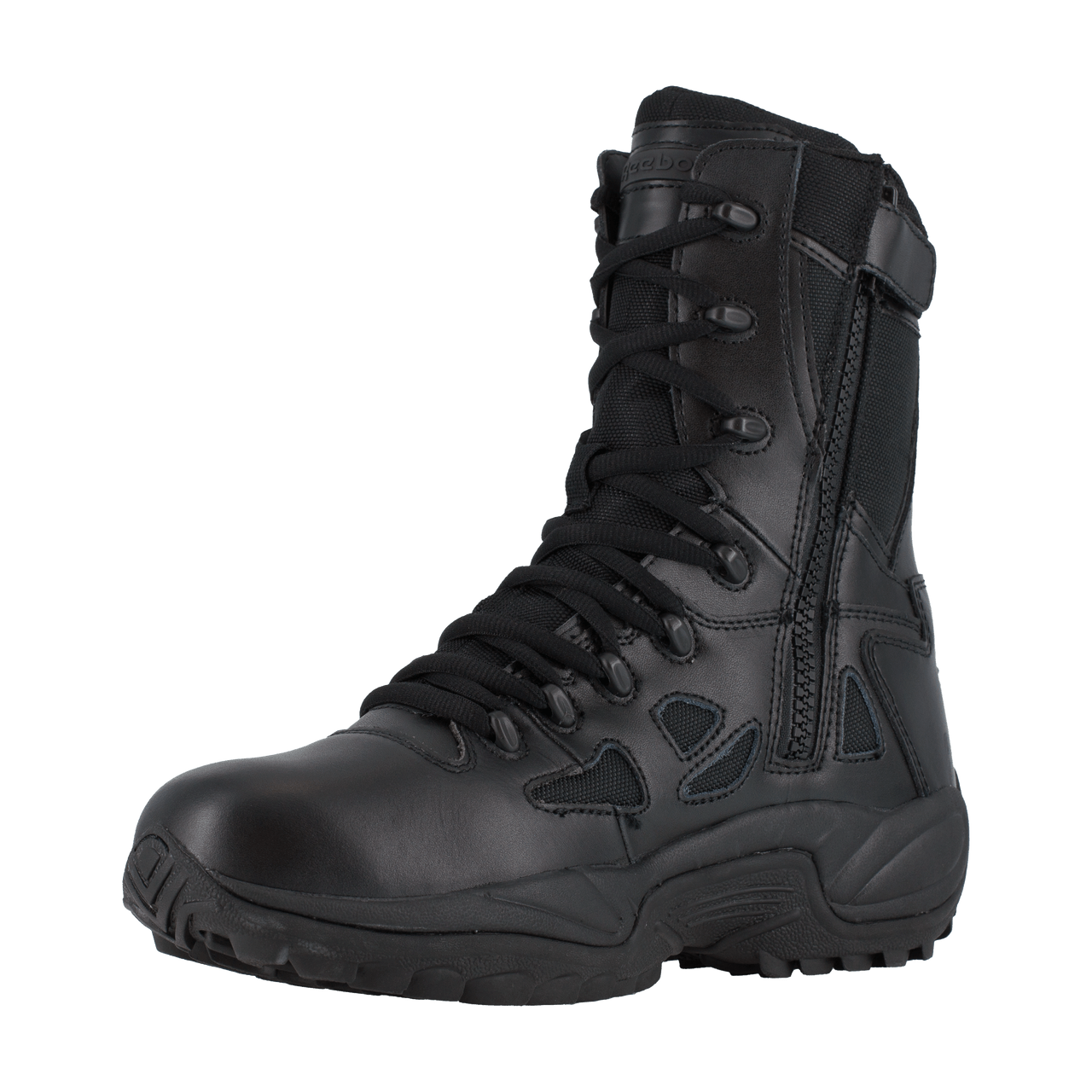 Reebok Rapid Response 8" Stealth Boots with Side Zipper - RB8875 - CombatFootwear.com