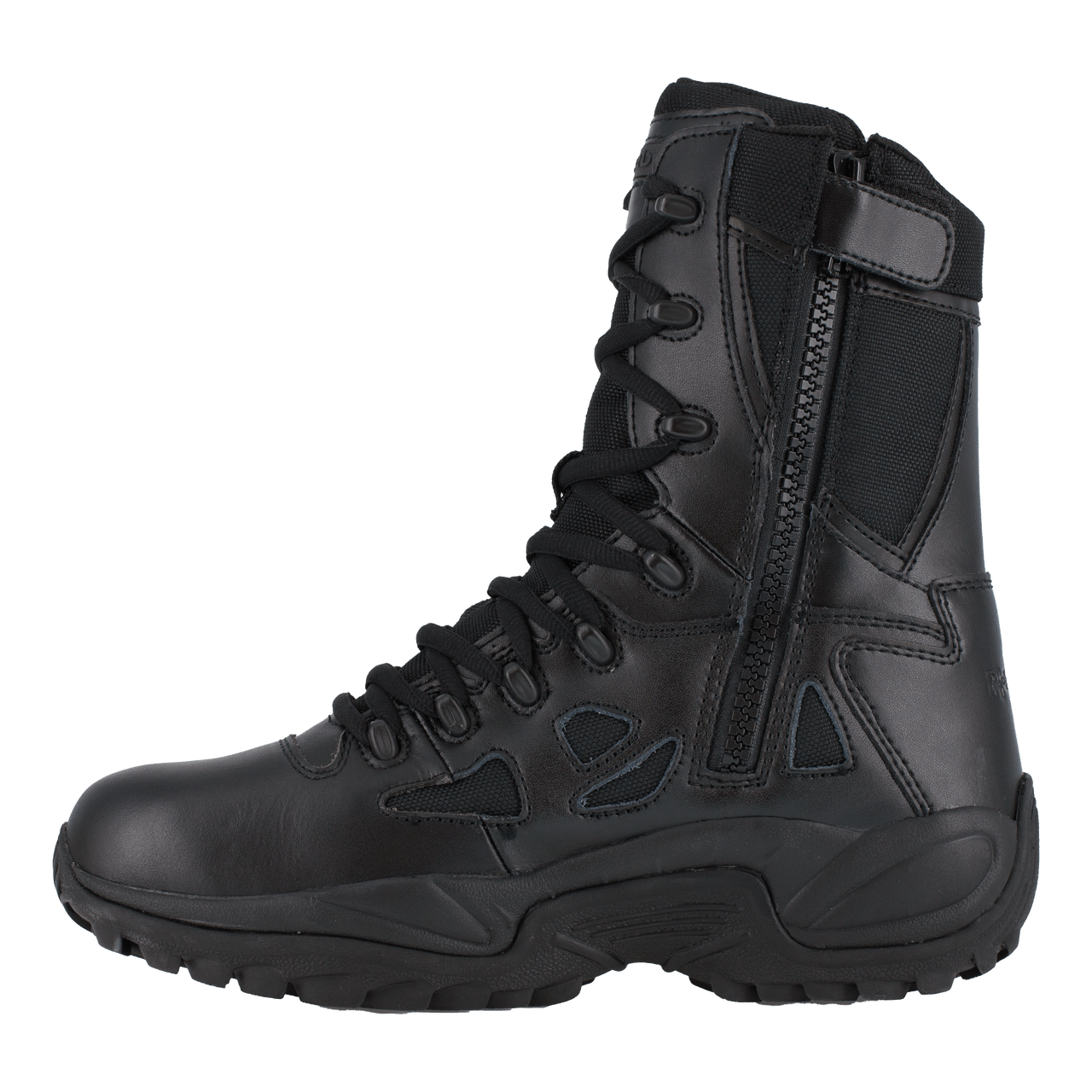 Reebok Rapid Response 8" Stealth Boots with Side Zipper - RB888 - CombatFootwear.com