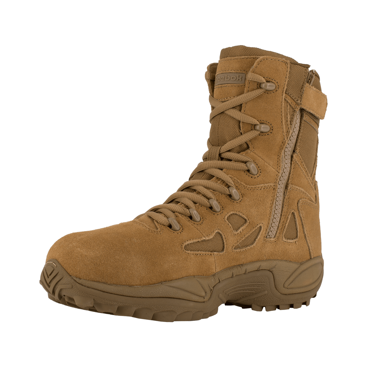 Reebok Rapid Response 8" Stealth Side Zip Composite Toe Boots - RB8850 - CombatFootwear.com