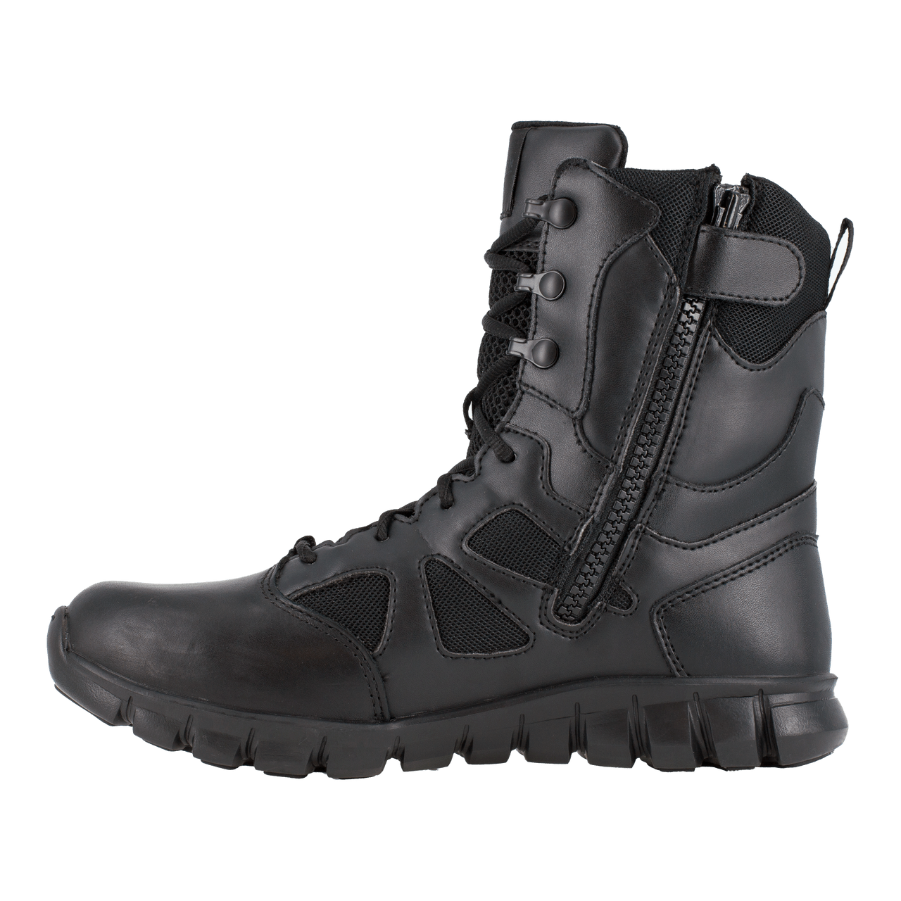 Reebok Sublite Cushion 8" Tactical Boots with Side Zipper - RB8805 - CombatFootwear.com