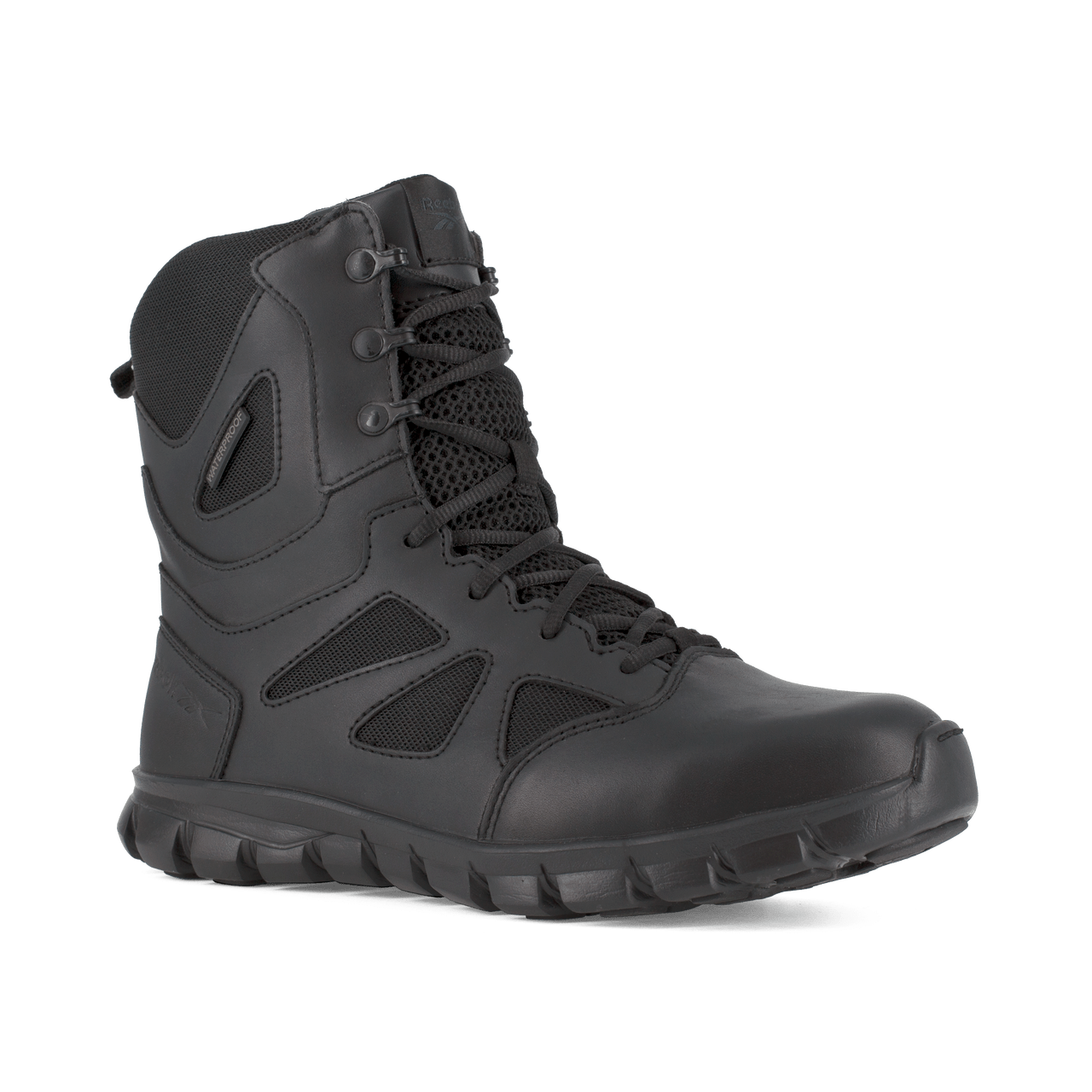 Reebok Sublite Cushion 8" Tactical Waterproof Boots with Side Zipper - RB8806 - CombatFootwear.com