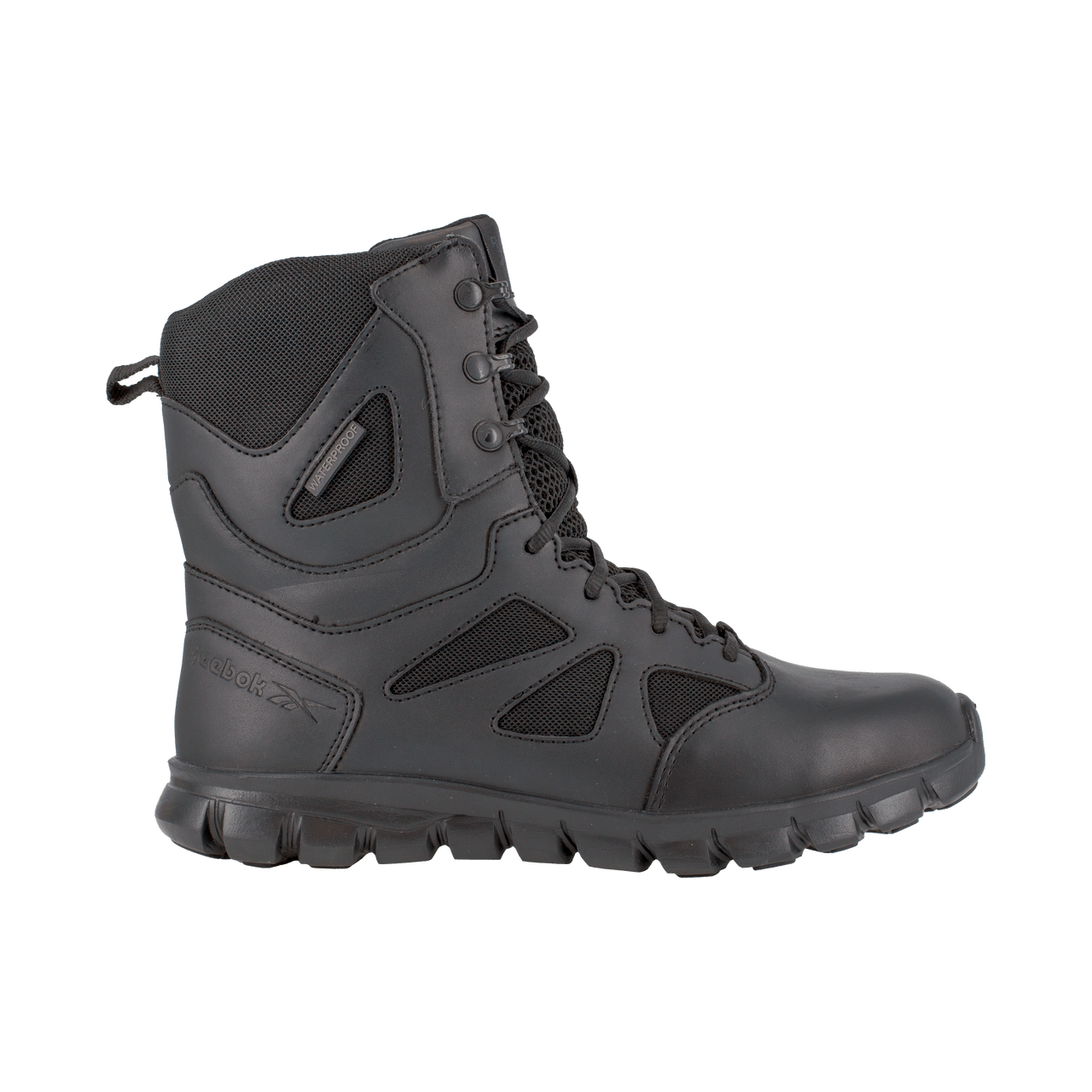 Reebok Sublite Cushion 8" Tactical Waterproof Boots with Side Zipper - RB8806 - CombatFootwear.com