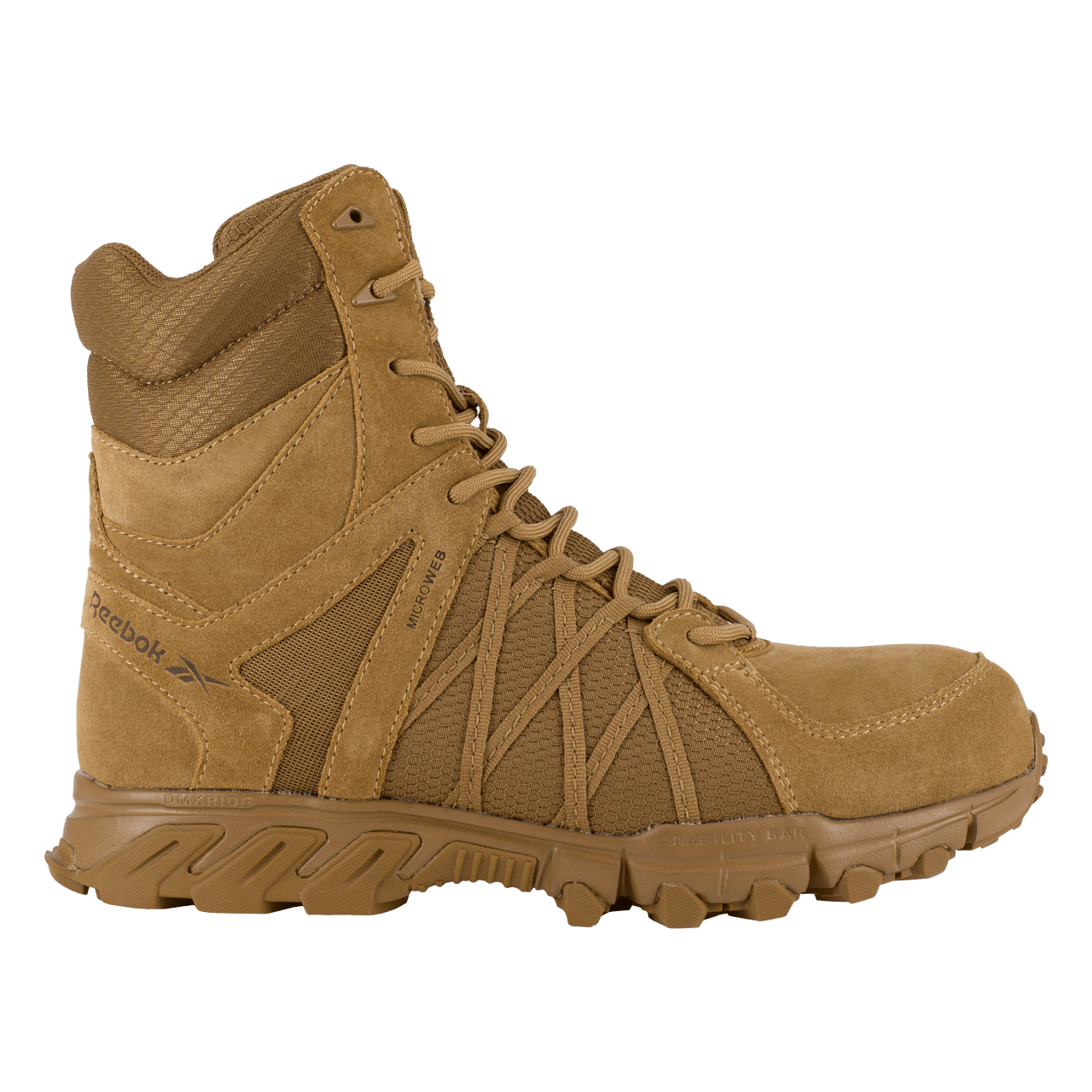 Reebok Trailgrip 8" Tactical Boots with Side Zipper - RB3460 - CombatFootwear.com