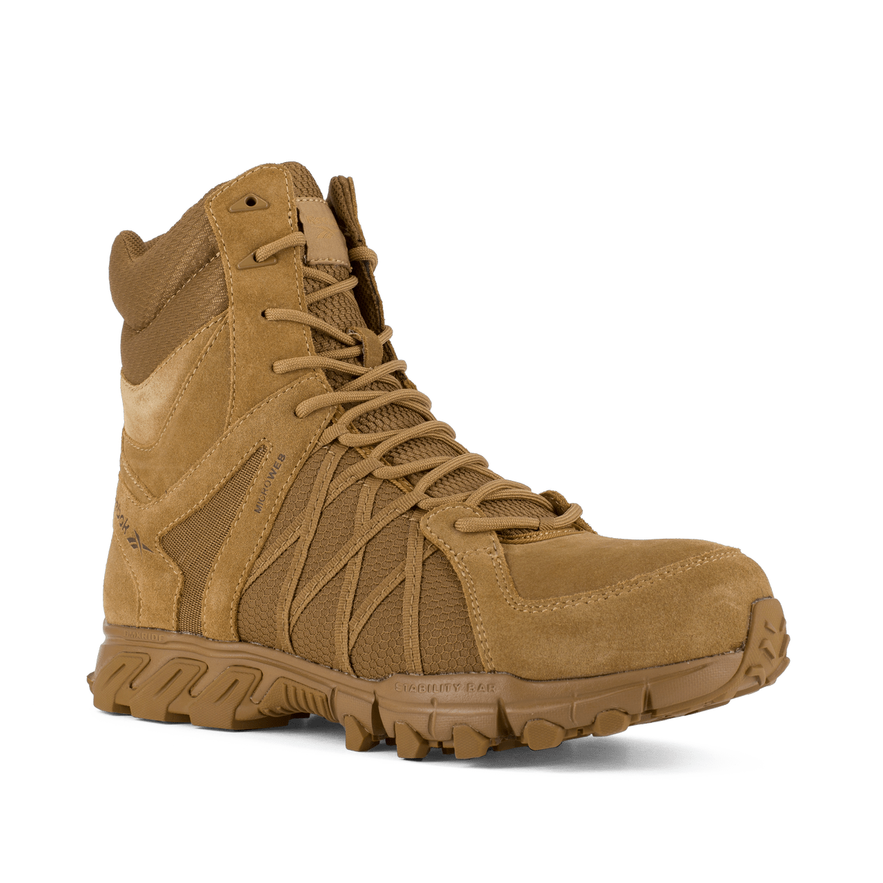 Reebok Trailgrip 8" Tactical Boots with Side Zipper - RB3460 - CombatFootwear.com