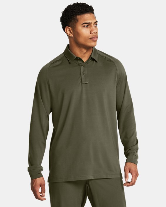 Under Armour Men's Tactical Elite Long Sleeve Polo - CombatFootwear.com