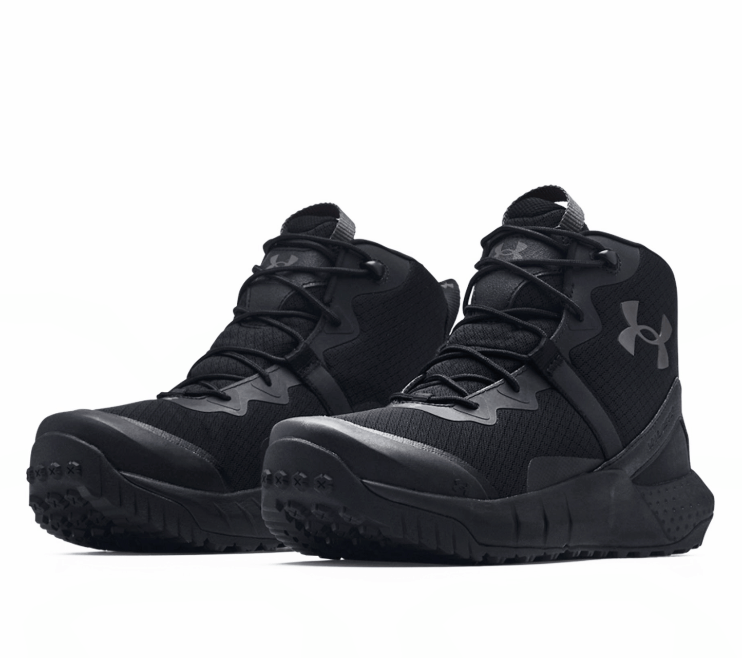 Under Armour Micro G® Valsetz Mid Wide(2E) Black Tactical Boots - CombatFootwear.com
