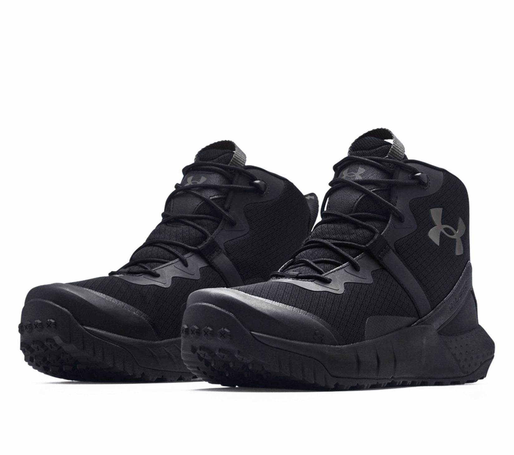 Under Armour Micro G® Valsetz Mid Wide(2E) Black Tactical Boots - CombatFootwear.com