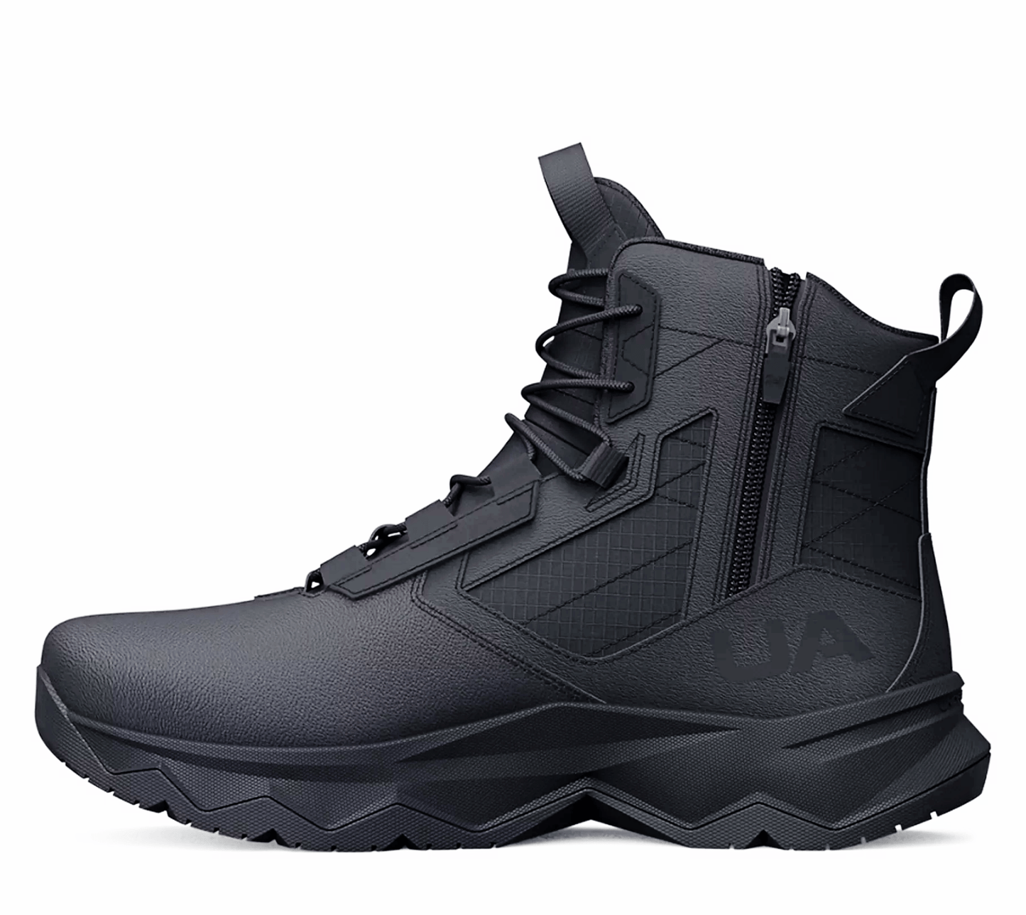 Under Armour Stellar G2 6" Side - Zip Black Tactical Boots - CombatFootwear.com