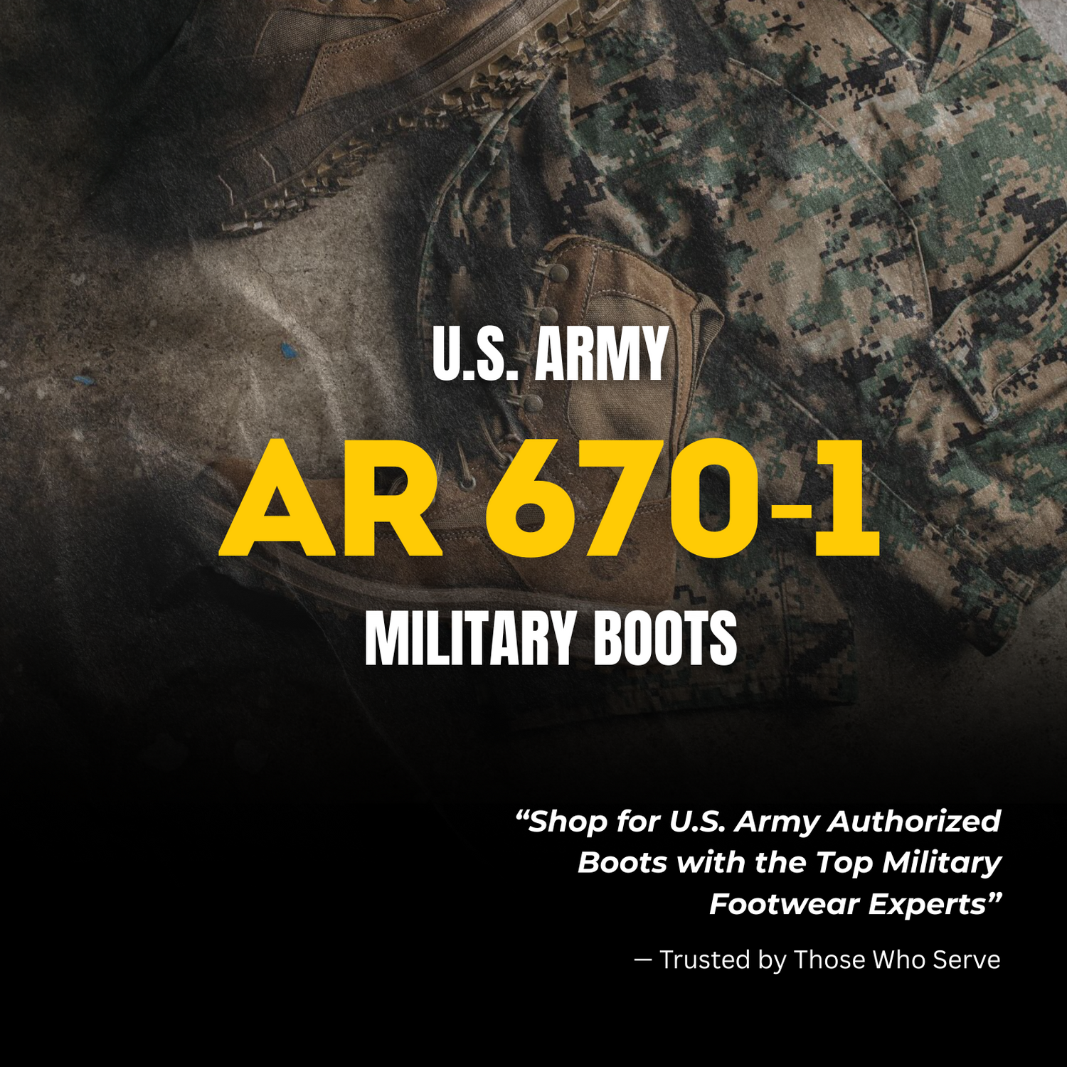 AR 670-1 Compliant Military Boots