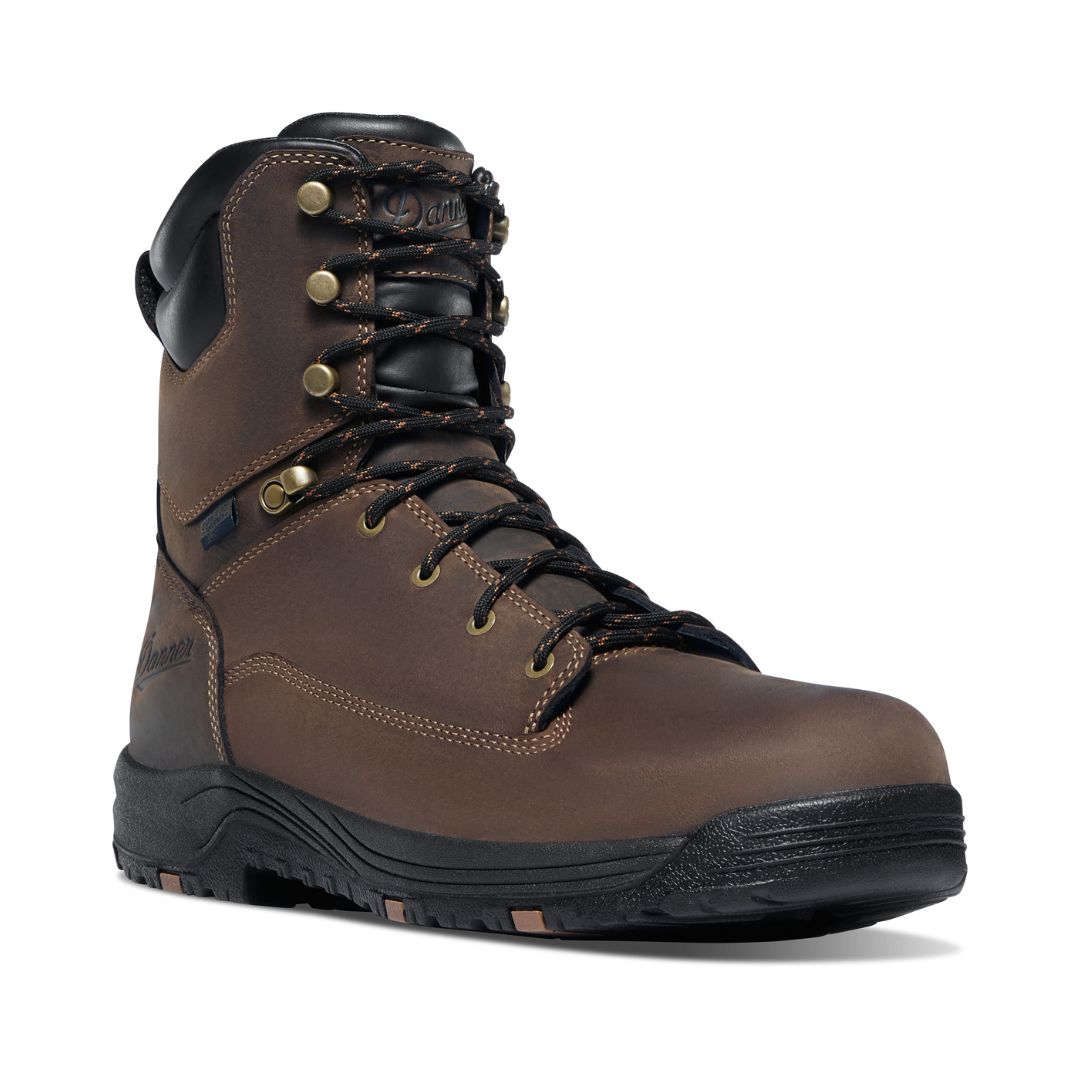 Danner Caliper 8" Waterproof Plain Toe Work Boots