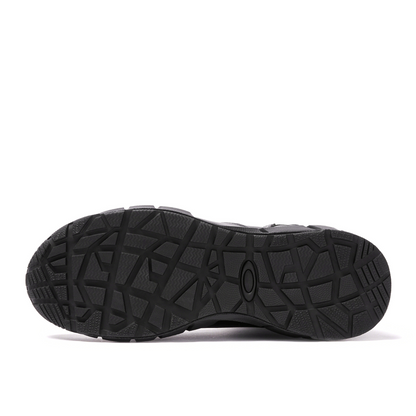 Black Oakley shoe sole on a white background