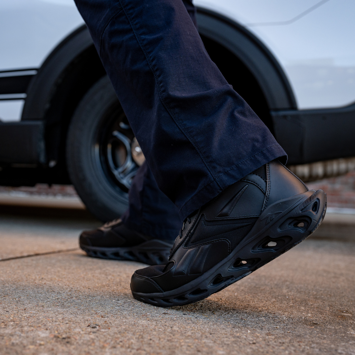 Reebok Fuel Flex 6" Black Side Zip Tactical Boots