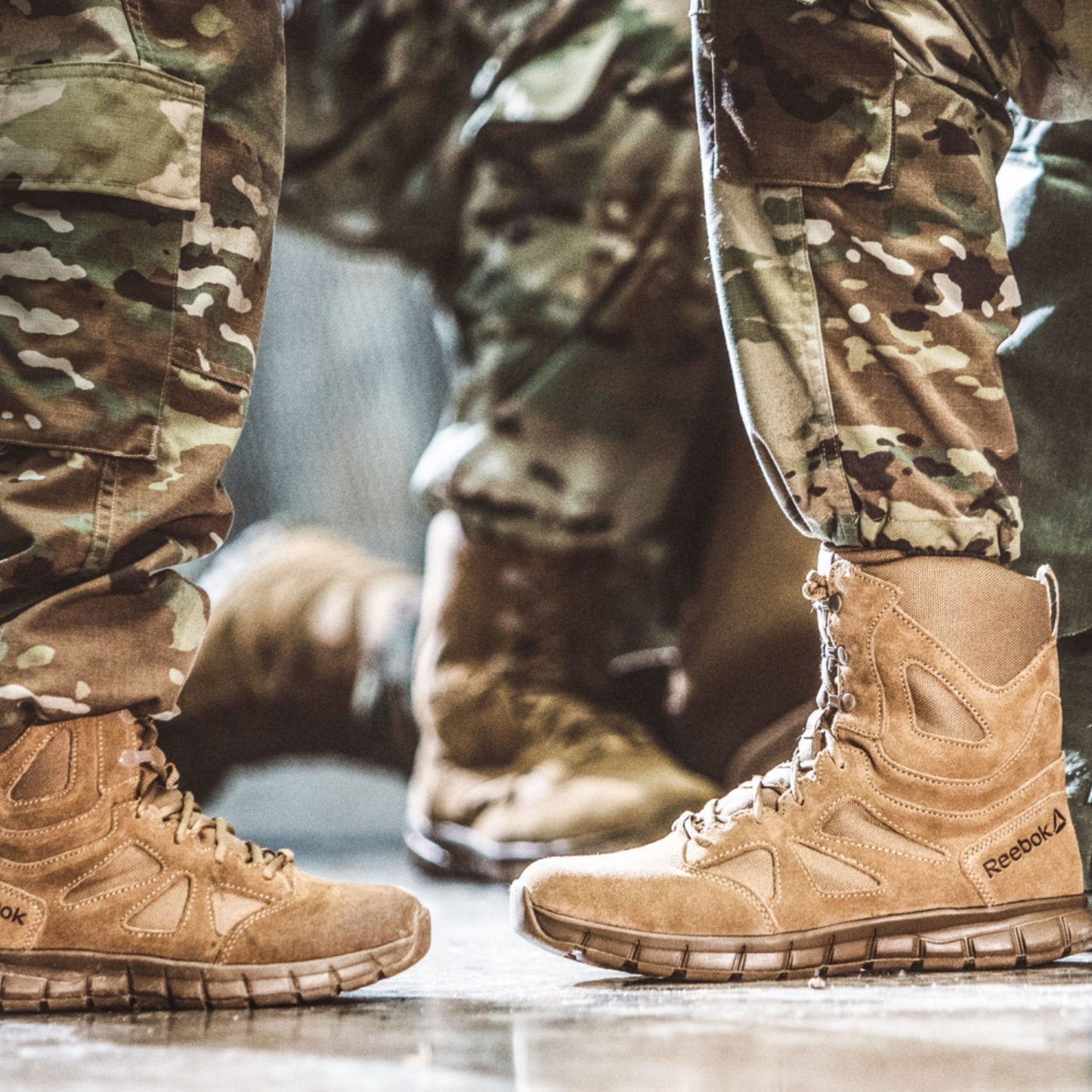 Reebok Sublite Cushion 8" Side-Zip Composite-Toe Military Boots