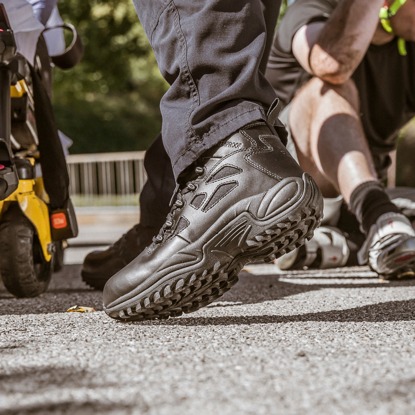 Reebok Rapid Response 8" Stealth Waterproof Side-Zip Tactical Boots