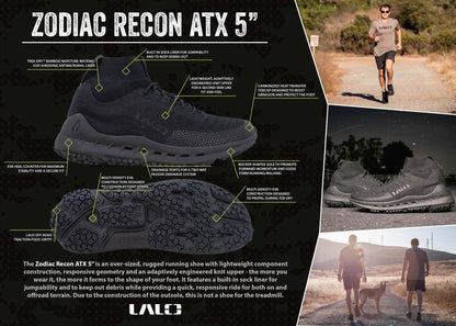 LALO BUD/S ZODIAC RECON ATX 5" Black 1BU107 - CombatFootwear.com