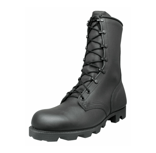 MCRAE 10" All - Leather Combat Panama Boots - CombatFootwear.com