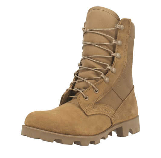 MCRAE 8" Hot Weather Coyote Leather Panama Boots - CombatFootwear.com