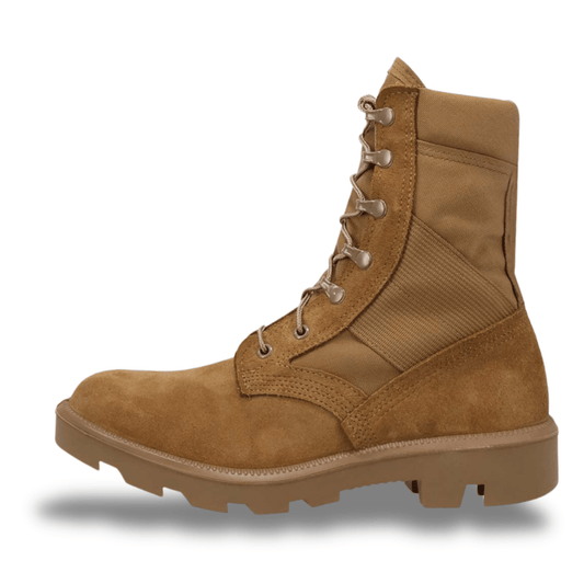 MCRAE 8" PANAMA Coyote Leather Military Boots 8290 - CombatFootwear.com