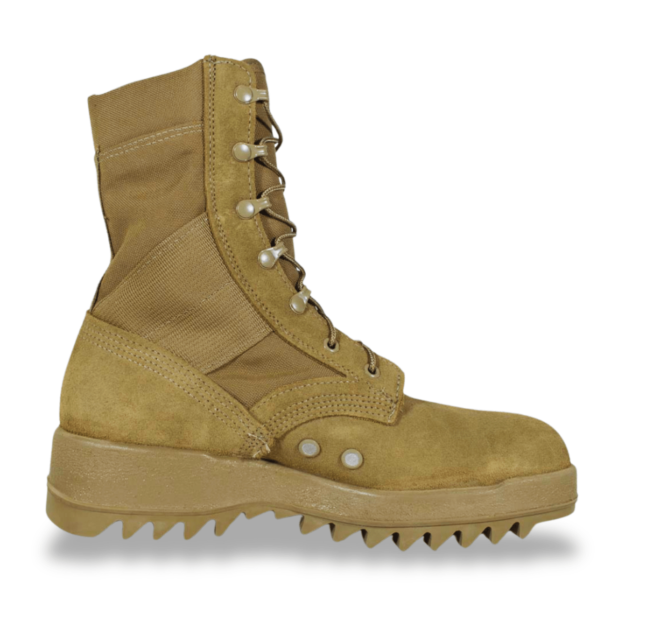MCRAE Hot Weather Coyote Ripple Sole Combat Boots - CombatFootwear.com