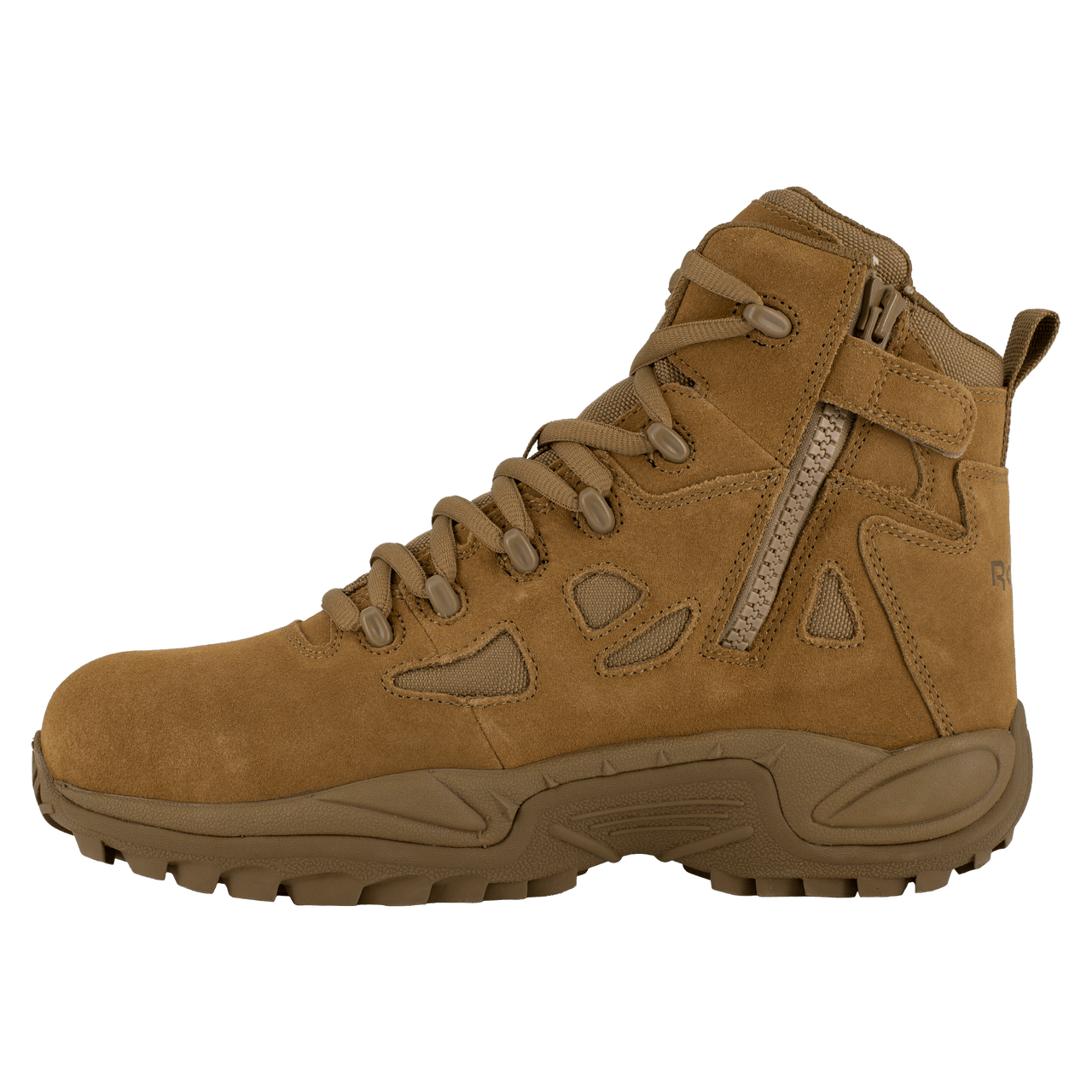 Reebok Rapid Response 6" Stealth Boots with Side Zipper - RB8650 - CombatFootwear.com