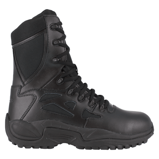 Reebok Rapid Response 8" Stealth Boots with Side Zipper - RB874 - CombatFootwear.com