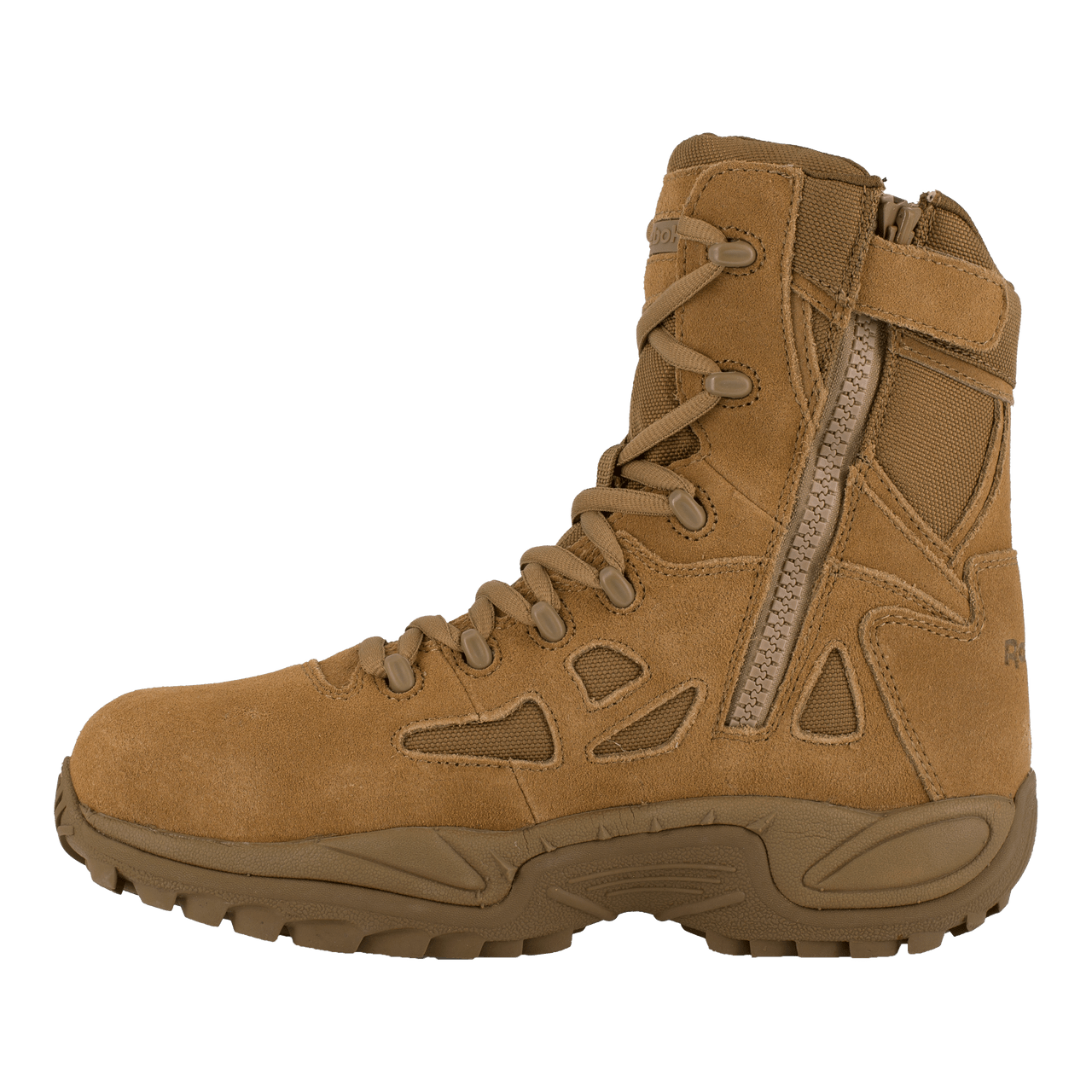 Reebok Rapid Response 8" Stealth Boots with Side Zipper - RB885 - CombatFootwear.com
