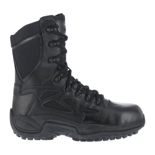 Reebok Rapid Response 8" Stealth Boots with Side Zipper - RB8874 - CombatFootwear.com