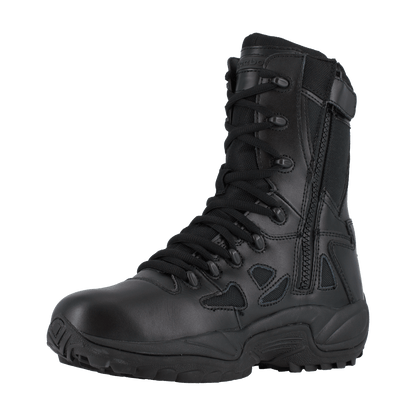 Reebok Rapid Response 8" Stealth Boots with Side Zipper - RB888 - CombatFootwear.com