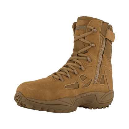 Reebok Rapid Response 8" Stealth Side Zip Composite Toe Boots - RB8850 - CombatFootwear.com