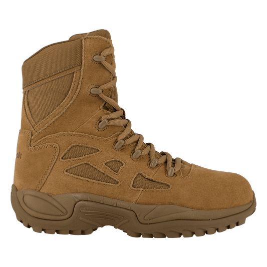 Reebok Rapid Response 8" Stealth Side Zip Composite Toe Boots - RB8850 - CombatFootwear.com