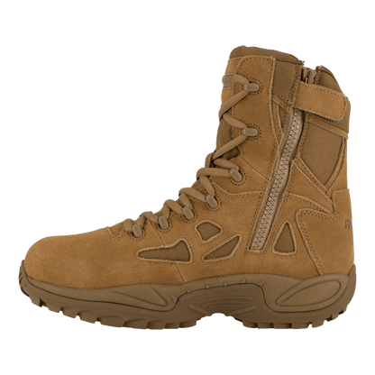 Reebok Rapid Response 8" Stealth Side Zip Composite Toe Boots - RB8850 - CombatFootwear.com