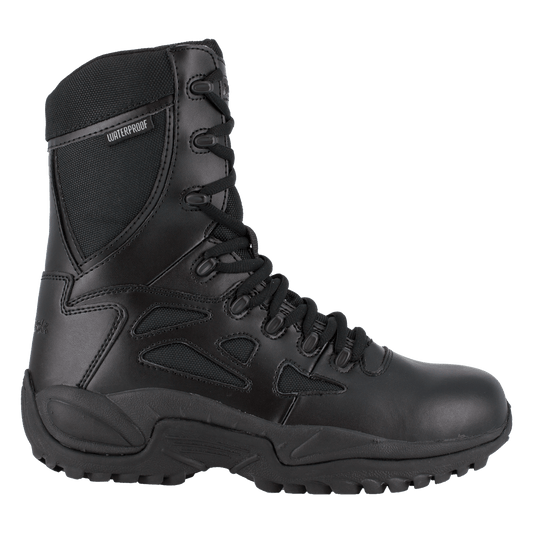Reebok Rapid Response 8" Stealth Waterproof Boots with Side Zipper - RB877 - CombatFootwear.com