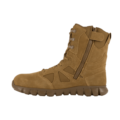 Reebok Sublite Cushion 8" Tactical Boots with Side Zipper - RB8809 - CombatFootwear.com