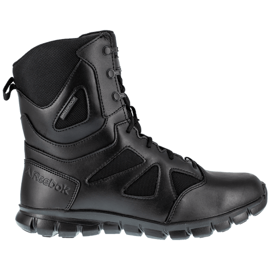 Reebok Sublite Cushion 8" Tactical Waterproof Boots with Side Zipper - RB806 - CombatFootwear.com