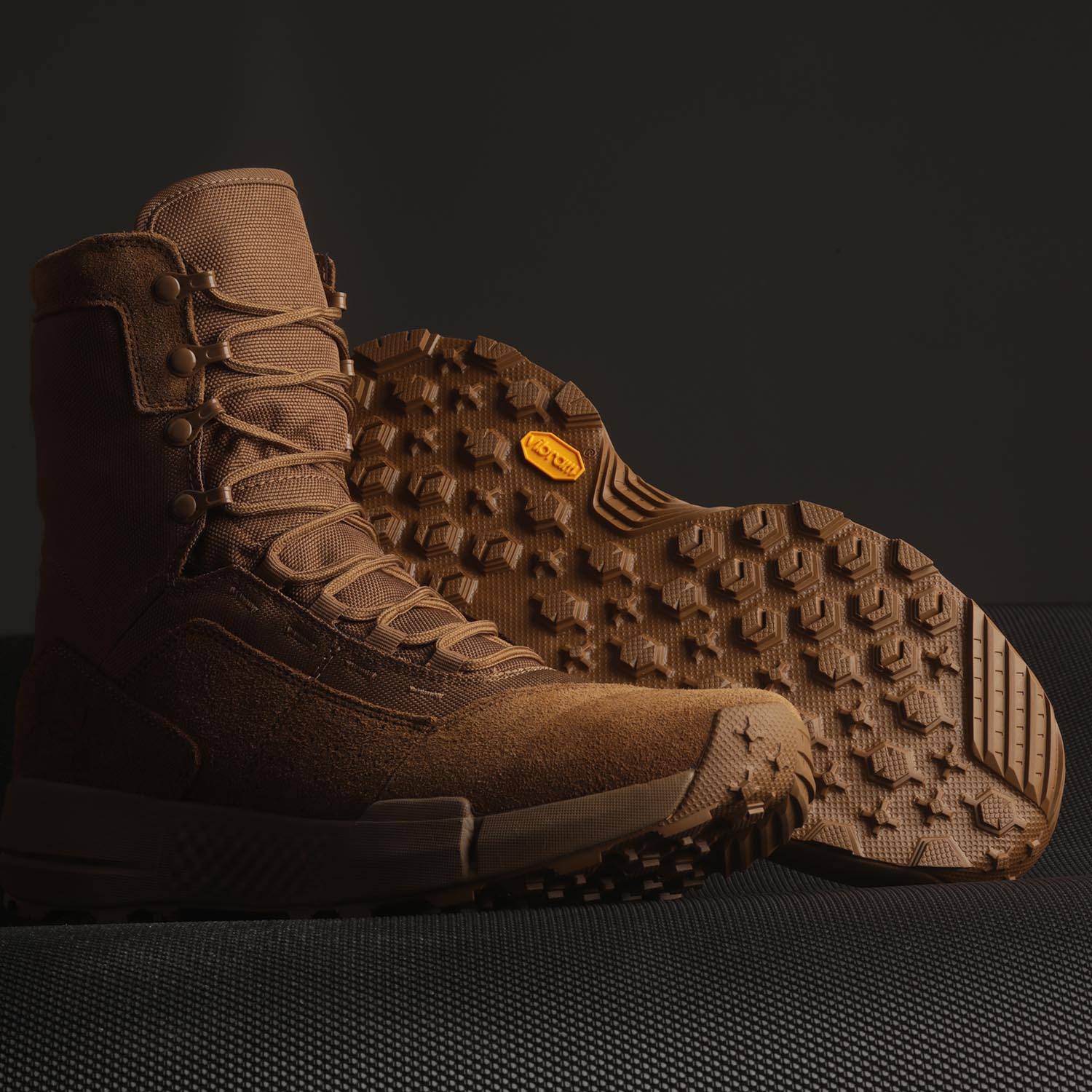 Under Armour Loadout Coyote Leather Military Boots - CombatFootwear.com