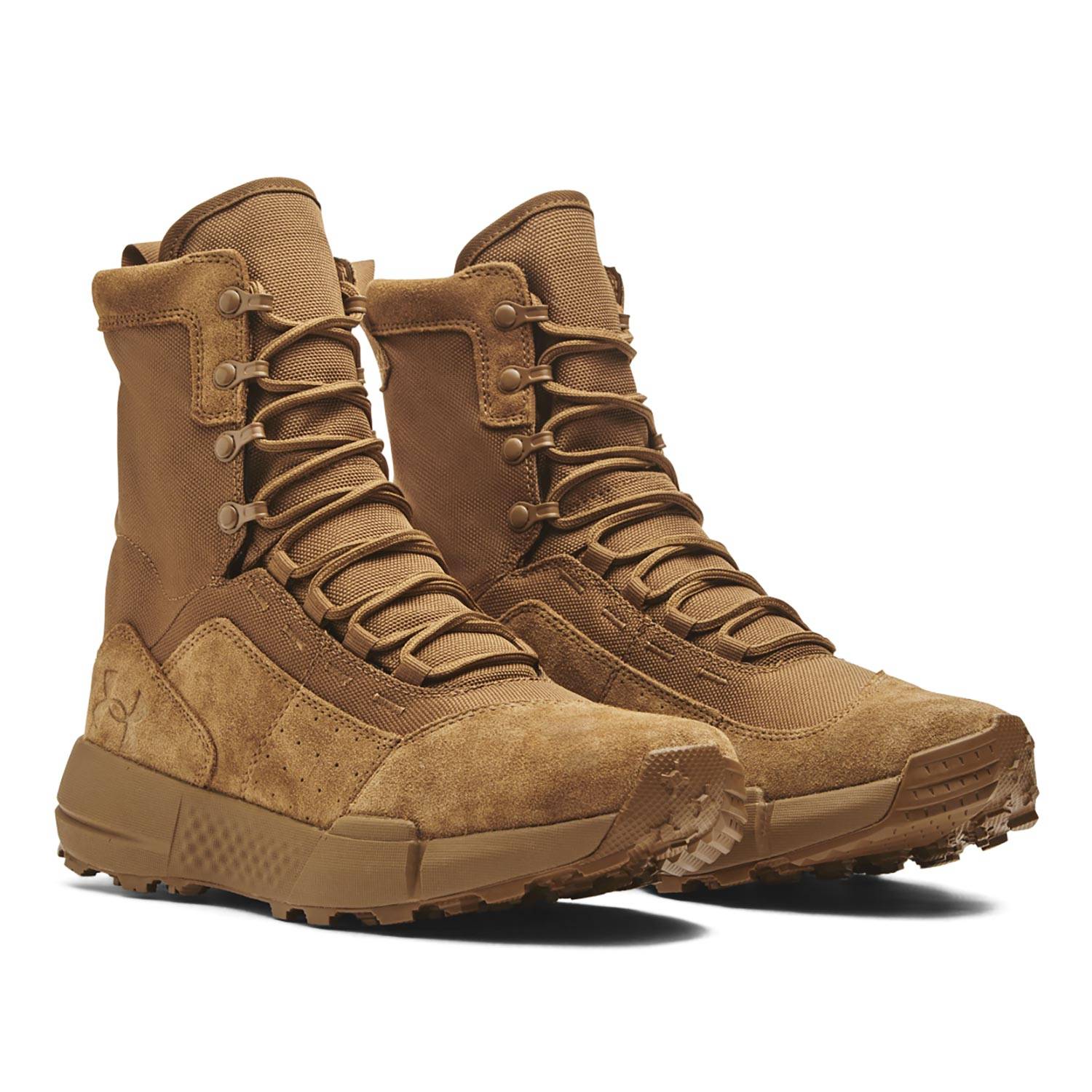 Under Armour Loadout Coyote Leather Military Boots - CombatFootwear.com