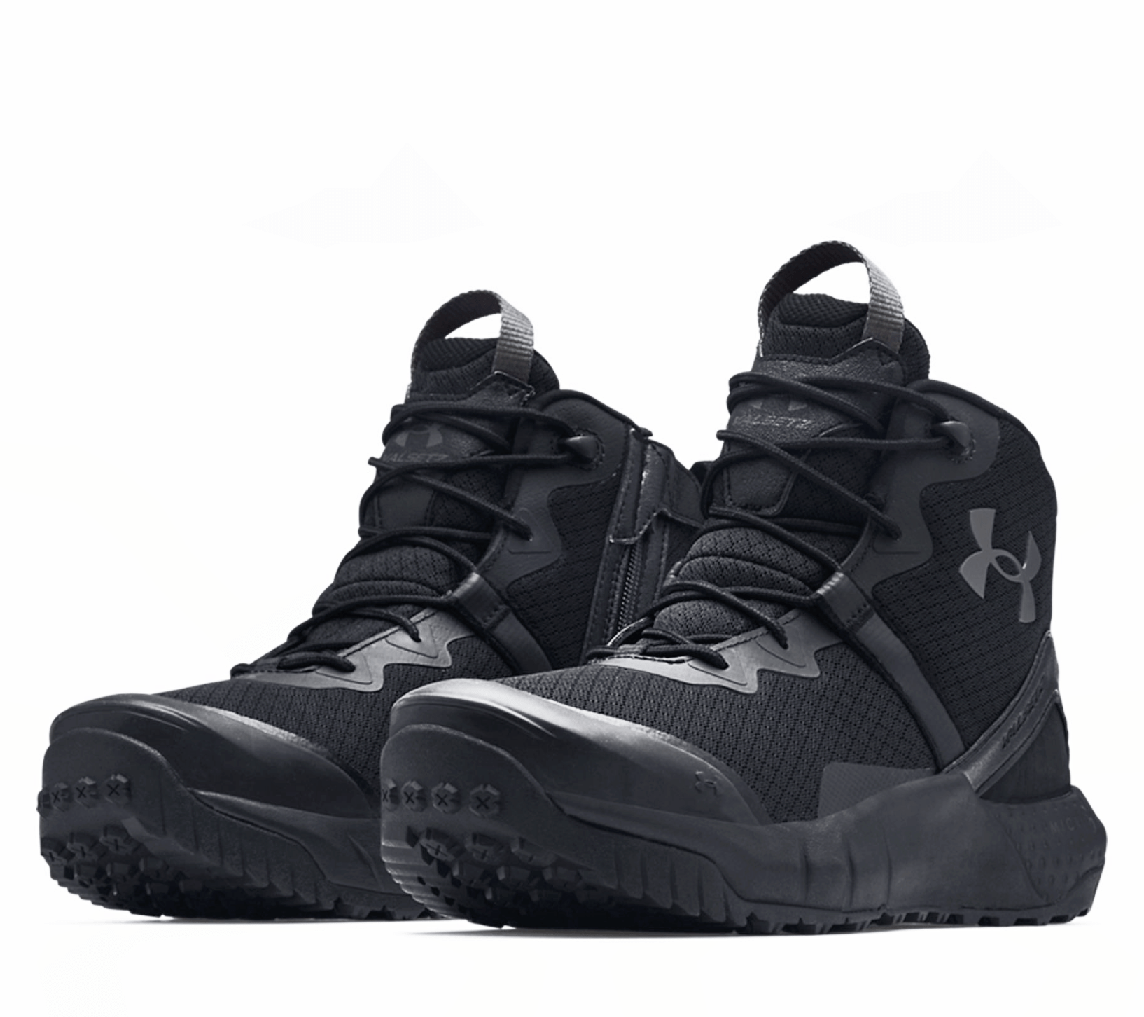 Under Armour Micro G® Valsetz Mid Side - Zip Black Tactical Boots - CombatFootwear.com