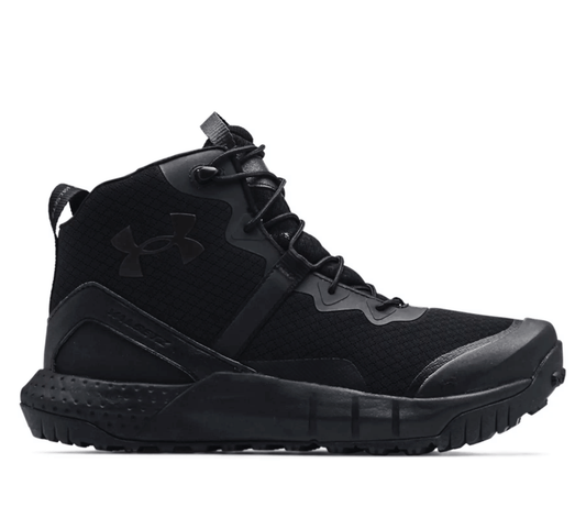 Under Armour Micro G® Valsetz Mid Side - Zip Black Tactical Boots - CombatFootwear.com
