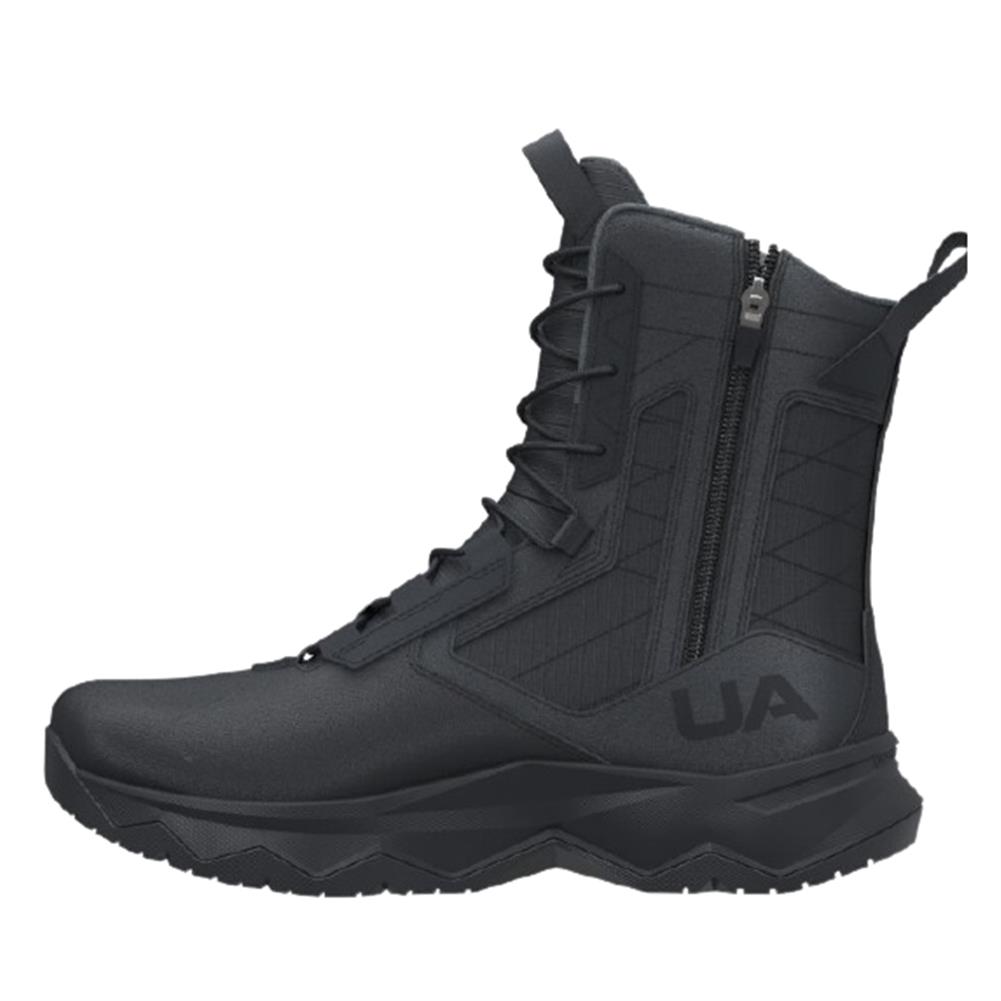 Under Armour Stellar G2 8" Side - Zip Black Tactical Boots - CombatFootwear.com