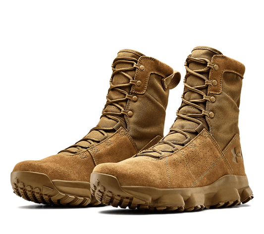 Under Armour Tac Loadout Coyote Leather Military Boots - CombatFootwear.com